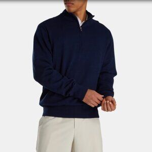 Footjoy Performance Lined Golf Sweater Navy Size Large